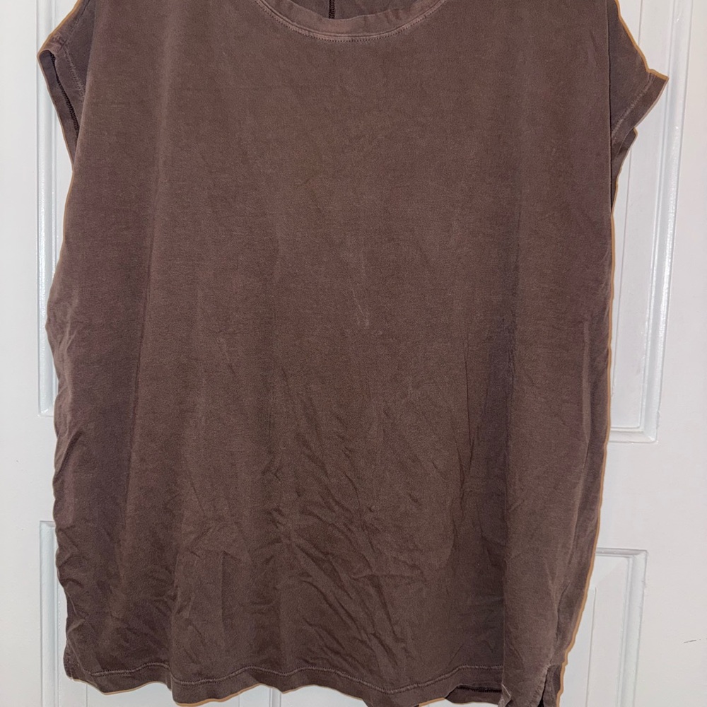 Casual Brown Sleeveless Top for Women